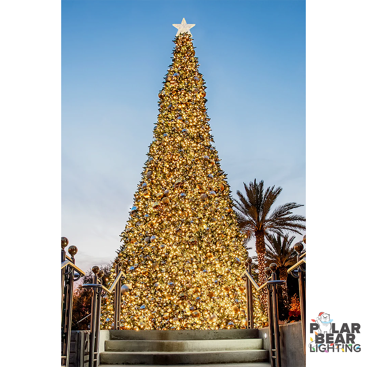 18' FT Sequoia Christmas Tree Polar Bear Lighting